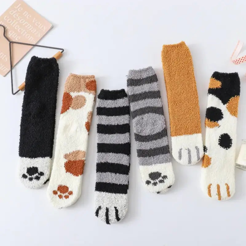 Chaussettes Griffe de Chat | Ensemble 6 Paires