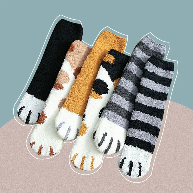 Chaussettes Griffe de Chat | Ensemble 6 Paires