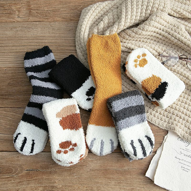 Chaussettes Griffe de Chat | Ensemble 6 Paires