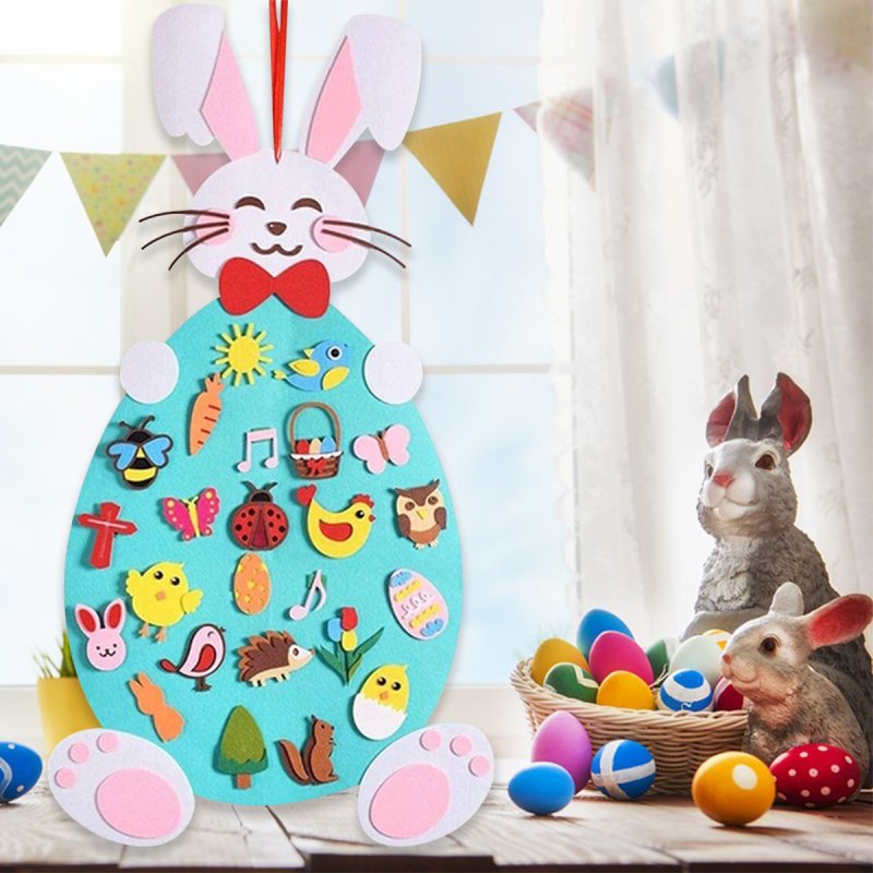 Lapin de Pâques en feutrine DIY™ | Amusant et éducatif